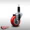 Service Caster 3.5'' SS Red Poly Wheel Swivel 1-1/8'' Expanding Stem Caster SCC-SSEX20S3514-PPUB-RED-118 - alternate 3